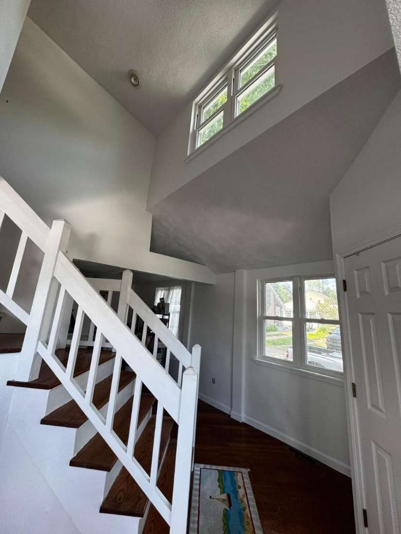 Ceiling Rebuild · After – Plaster and drywall repair · full refinish